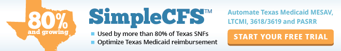 SimpleCFS: Automate Texas Medicaid MESAV, LTCMI, 3618/3619, PASRR and MCO forms