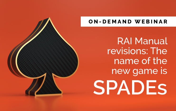 Featured image for “[On-demand webinar] RAI Manual revisions: The name of the new game is SPADEs”