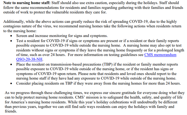 CMS urging nursing homes to follow established COVID guidelines this ...