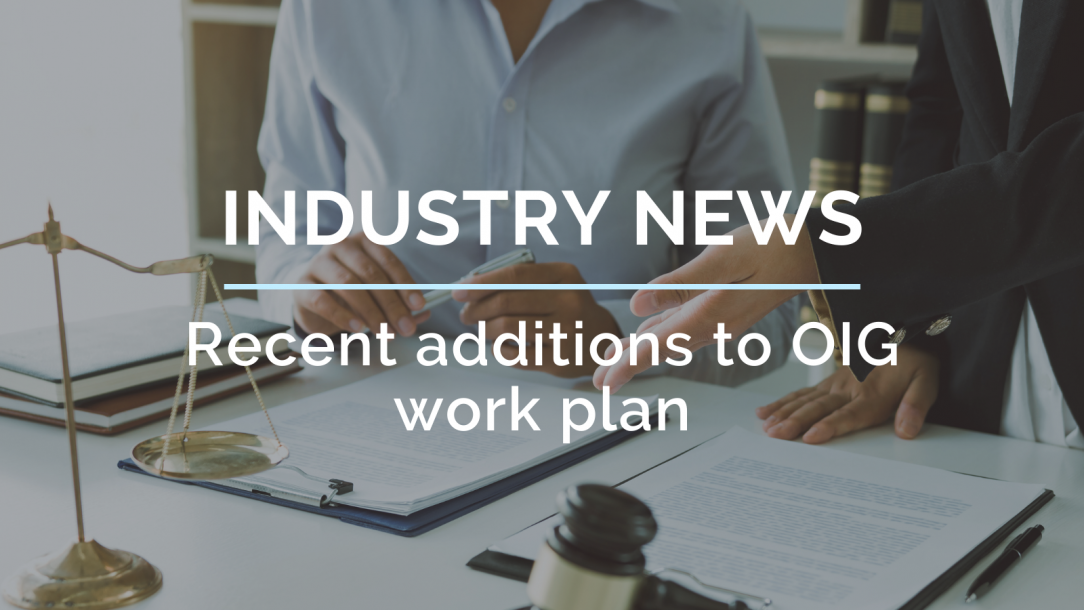 Recent additions to oig work plan simpleltc